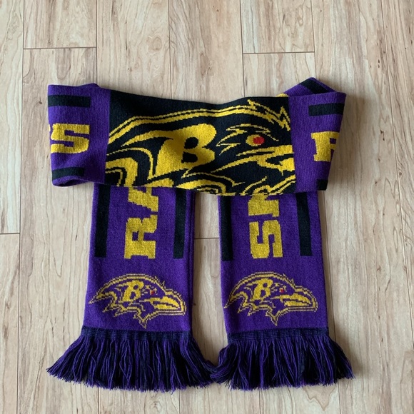 Baltimore Ravens double sided woven graphic’s scarf - Picture 2 of 6